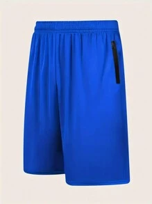 Manfinity Sport Corelite Quần short thể thao tối giản bỏ túi màu trơn cho nam, mặc thường ngày - Nhiều màu - Xem 4