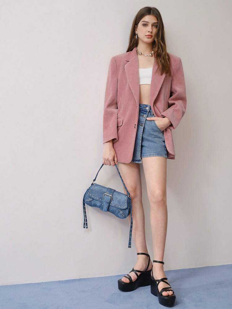 MOTF STUDIO STRUCTURED SINGLE BREASTED BLAZER