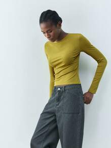 Maija Spring And Summer New Style Ginger Waist Sexy Women's Tops, Urban Modern Elegance, Daily Casual Commuting, Suitable For Going Out For Vacations, Festivals, Parties, Weddings And Dates.