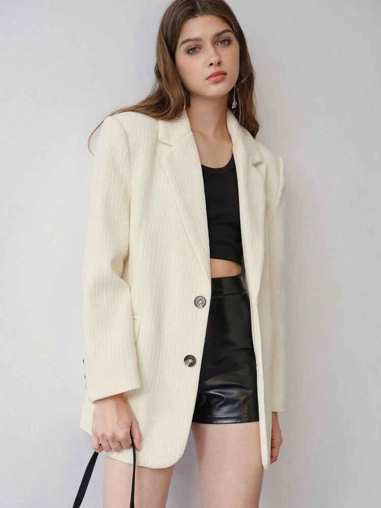 MOTF STUDIO STRUCTURED SINGLE BREASTED BLAZER
