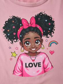 Sparklyn 3件套女童时尚卡通图案背心 - 彩色 - 查看 3