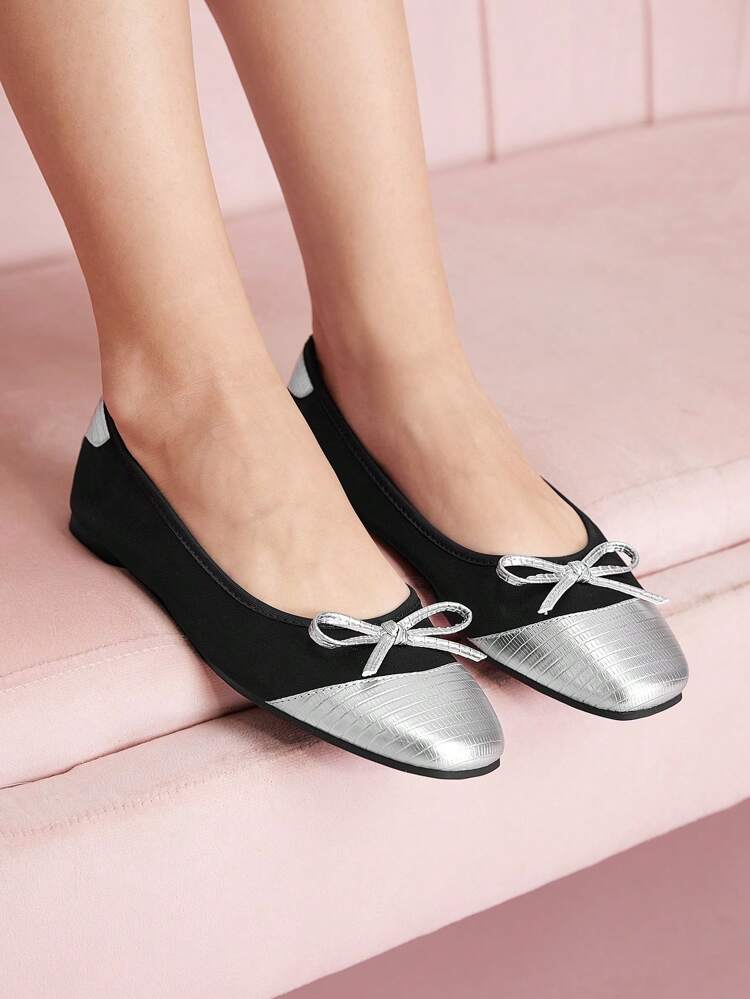 CUCCOO DOLLMOD Women Basic Square Toe Flat Shoes, Minimalist Style Valentine's Day