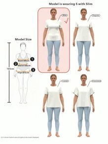 Elenzga Autumn/Winter Color Block Crew Neck Long Sleeve Asymmetrical Hem Tight Fit Fleece T-Shirt - White - View 8