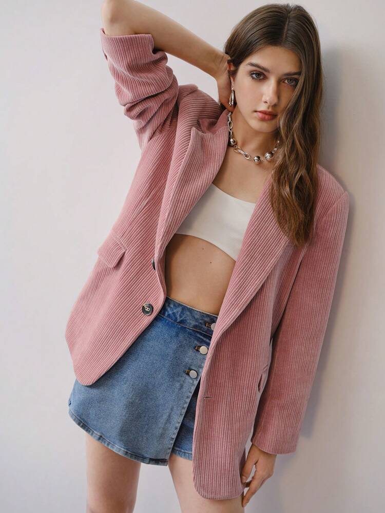 MOTF STUDIO STRUCTURED SINGLE BREASTED BLAZER