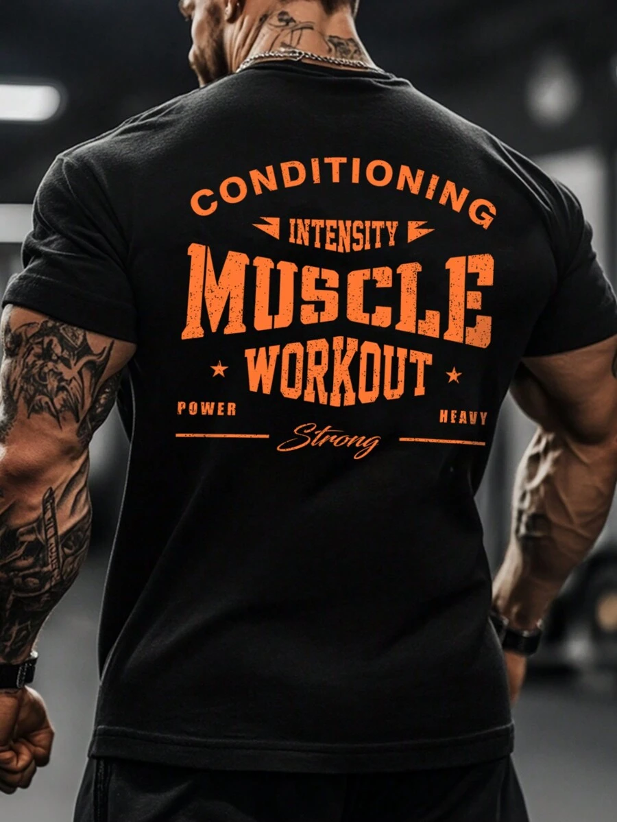 Manfinity Sport Corelite Áo thun thể thao tay ngắn thường ngày, đơn giản & thời trang để mặc hàng ngày - màu đen - Xem 1