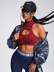 Innovista Seamless Hollow Out Breathable Sport Woman Bras,Workout Sports Tank Top,High Elastic Support Sports Bra,Woman Crop Tank Top,Daily Casual & Fitness,Going Out Tops,Festival,Push Up Bra,Valentines Gifts