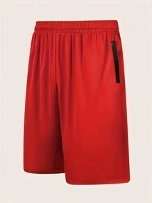 Manfinity Sport Corelite Quần short thể thao tối giản bỏ túi màu trơn cho nam, mặc thường ngày - Nhiều màu - Xem 6