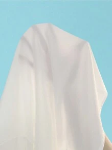 SHEIN Clasi 女士休闲纯色荷叶边衬衫上衣，秋季女士衬衫 - 白色 - 查看 7