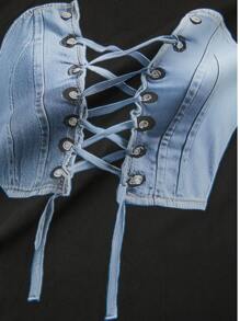 Maweii Của phụ nữ Vòng cổ Áo thun Với Mô phỏng In ấn - màu đen - Xem 5