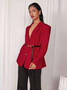 COSMINA Blazer minimalista de moda y casual para mujer