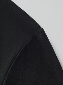 Maweii Áo thun dài tay cổ tròn in hình đầu lâu cỡ lớn, phong cách Halloween rùng rợn, áo thun nữ in hình đồ họa cho mùa xuân. - màu đen - Xem 5