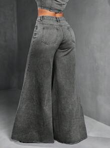 SHEIN SXY Vaqueros casuales clásicos de mujer
