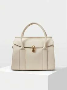 MOTF PREMIUM BOLSO DE MANO MINIMALISTA Y DE MODA PARA IR AL TRABAJO PARA MUJERES - Beis - Ver 1