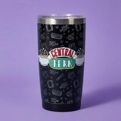 FRIENDS X SHEIN Cốc du lịch in chữ cách nhiệt 20oz, Quà tặng