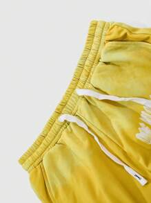 PAVTROS Manfinity Streetrush Street Style Men's Flame Print Flare Leg Sweatpants,Manfinity EMRG Y2k Men's Gothic Drawstring Waist Printed Sports Pants