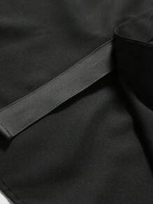 Manfinity Mode Men's Casual Versatile Color Block Long Sleeve Shirt Black Dress Shirt Men S Long Sleeve Designer Dress Shirts Black Long Sleeve Shirt, Men Black Dress Shirts, Business Casual Men Shirt, Formal Shirts For Men, For Fall - Black - View 6