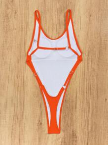 Swim SXY 1 chiếc áo hở cổ màu trơn thời trang cho nữ mặc hàng ngày vào mùa hè - trái cam - Xem 6