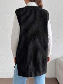 SHEIN Women Maternity Sweater Vest, Casual Commuter Essential, Autumn/Winter