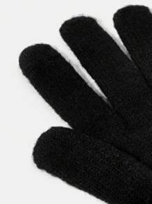 MOTF PREMIUM 1 PAIR BASICS FAUX PEARL CASUAL COMMUTER GLOVES - Black - View 3