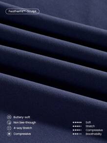 GLOWMODE 24" FeatherFit™-Sculpt Crossover Hold Up Pocket Leggings Yoga Workout Gym