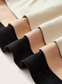 SHEIN BASICS 3pcs/Set Casual Solid Color Knit Bandeau Top For Women