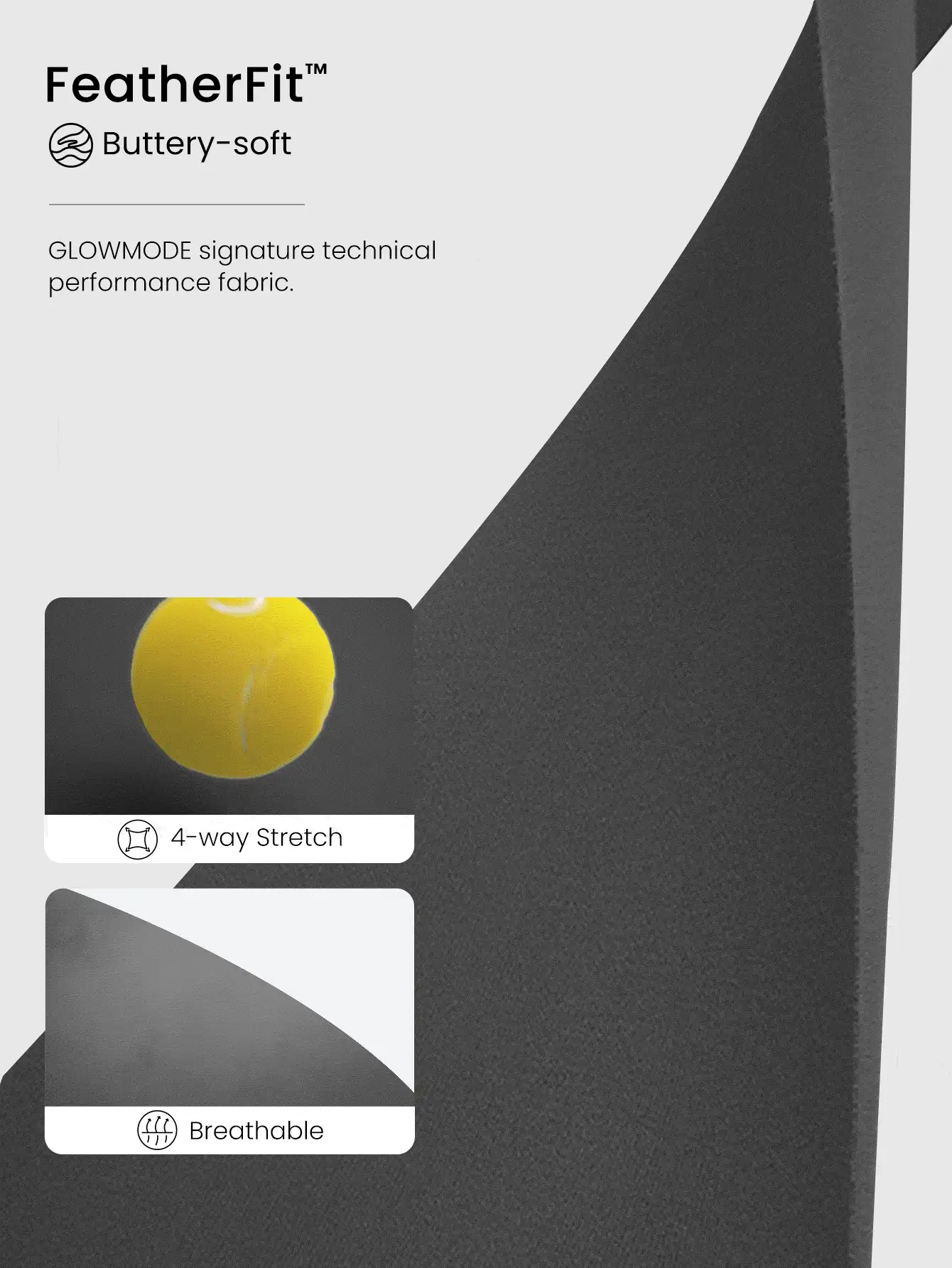 GLOWMODE 24英寸featherfit™高腰側袋紧身裤