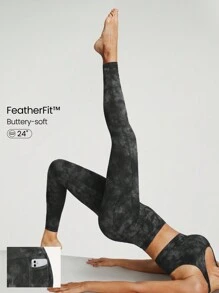 GLOWMODE 24" FeatherFit™ High-Rise Side Pocket Leggings Gym
