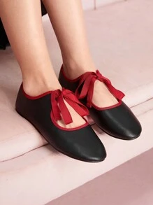 CUCCOO DOLLMOD Giày cao gót tối giản phong cách cổ điển khối màu trơn, trang phục thường ngày cho ngày lễ tình nhân - màu đen - Xem 3