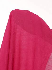 Swim Vcay Summer Beach Solid Sheer Wrap Knot Side Cover Up Skirt