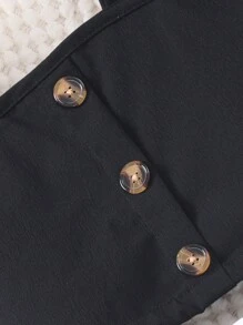 SHEIN 2pcs/Set Tween Girl Casual Polka Dot Print Strap Top And Skirt Set, School, Campus, College - White - View 8