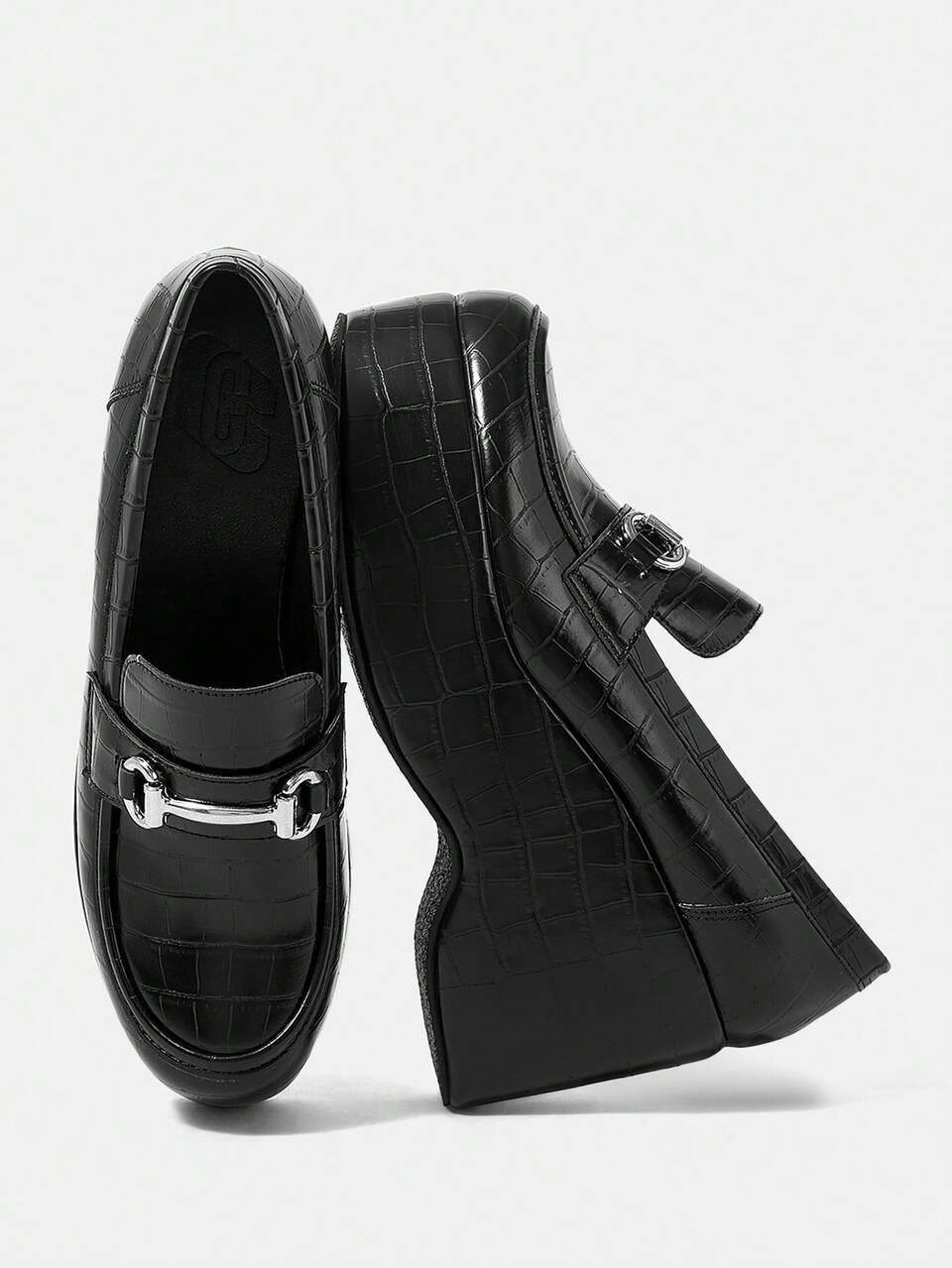 CUCCOO GRLICON Women's Platform & Chunky Heel Loafers, Y2K, Punk, Biker, Cool Girl Style, Suitable For Halloween, Christmas, Party