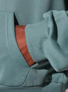 SUMWON Oversized Pullover Hoodie Classic Kangaroo Pocket Premium Winter Fall Everyday Casual Streetwear Cozy Athletic Contemporary Collegiate Essential