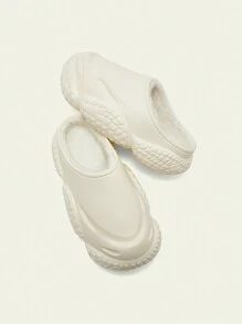 CUCCOO Quty Women's Solid Color Thermal Lined Warm Slippers For Autumn And Winter