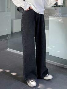 DAZY High Waist Slant Pocket Jeans