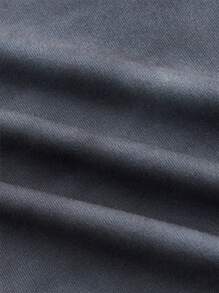 Manfinity LEGND Men's Casual Contrast Color Patchwork Motorcycle Slogan Print Short Sleeve T-Shirt - Light Grey - View 3