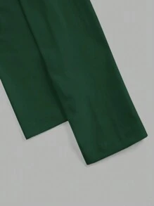 SHEIN EZwear 2 件休闲性感纯色百搭露背圆领长袖短款修身女式 T 恤，适合春秋季 - 彩色 - 查看 3