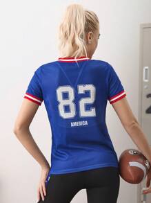 Cheerettes Women's School Style Sporty T-Shirt, For Casual Everyday Wear & Fitness