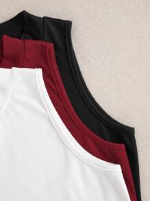 SHEIN Unity 女士纯色基本款休闲背心，时尚日常穿着