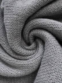 SHEIN LUNE Women Solid Color Splice Long Sleeve Casual Loose Short Mini Dress Fall Cloth For Women