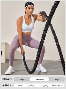 GLOWMODE FeatherFit™-Sculpt Snatch It Bauchkontroll-Taschen-Leggings mit weichem Silikonbund, mittlere Dämpfung für Jogging, Fitness, Radfahren