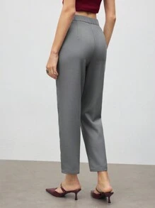BizChic Grey Work Pants For Commute, Christmas Party New Year's Eve Date Occasions, Spring/Summer Women