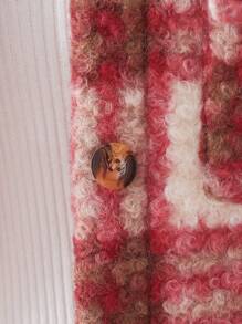 Tween Mädchen Mantel im Rot karierten Freizeitstil für Schule, warm geeignet für Herbst/Winter