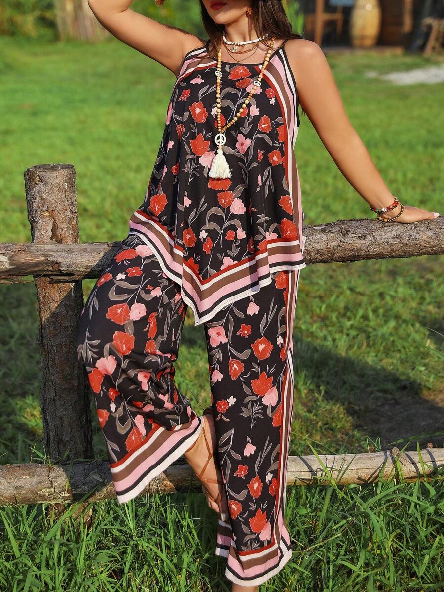SPRINGTIME SERENADE WOVEN JUMPSUIT