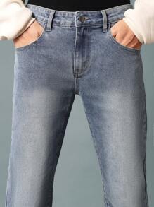 SUMWON Slim Fit Mid Wash Jean