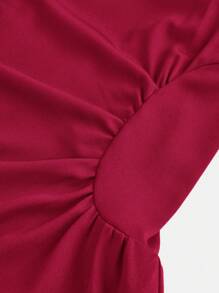 SHEIN Girlism Einfarbiges, gerafftes, legeres, elegantes Camisole-Kleid für Teenager-Mädchen