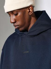 SUMWON Regular Fit Overhead Essential Hoodie And Barrel Fit Jogger 2 Piece Set - Blue - View 5