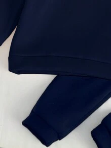 Tween Girls Hooded Sweatshirt & Pants Set, Casual Simple Fashion For Everyday Wear