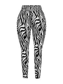 Flirla Leggins de vuelta al colegio, de corte ajustado, alta elasticidad, estilo informal y silueta estilizada en tallas grandes
