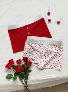 Comfortcana Women Contrast Color Button Front Casual Shorts,Summer Outfits For Women - Multicolor - View 4