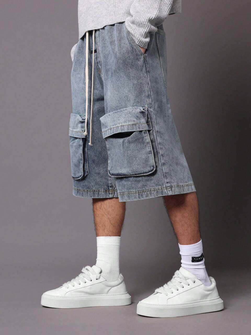 SUMWON Bermuda Pull On Denim Jort